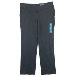 Rafaella Comfort Fit Pull On Straight Leg Pants Women's XL Black Stretch NWT